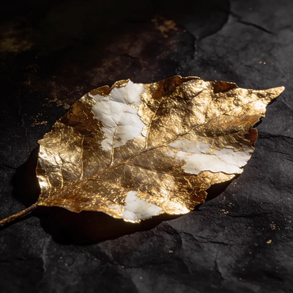 Gilded abstract composition