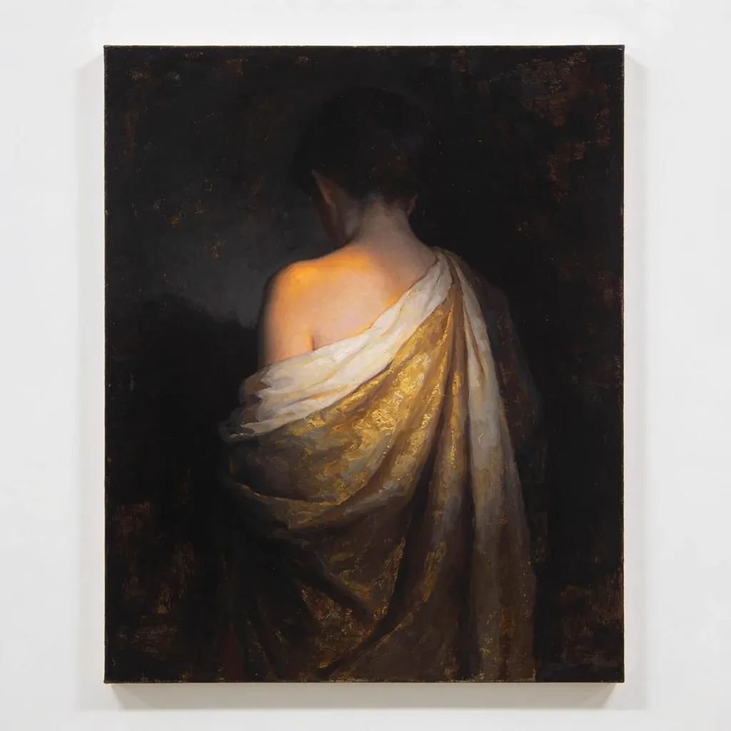 Draped figure, shadow