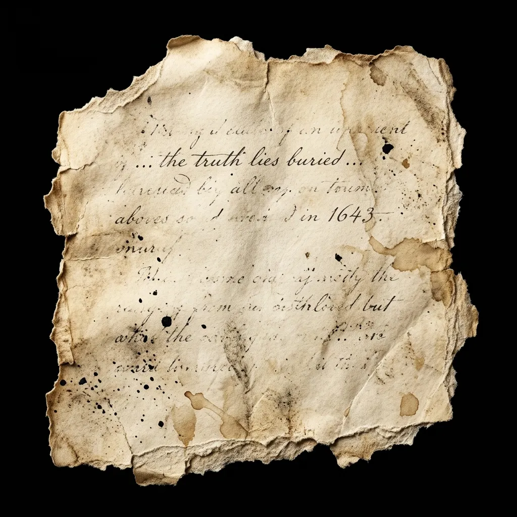 Torn parchment